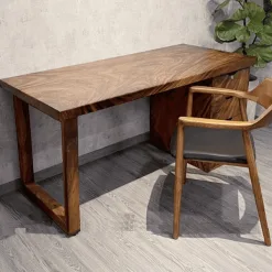 Top 1 Bàn làm việc gỗ sồi Tự nhiên 100% (Kiểu Cổ điển 4 ngăn)